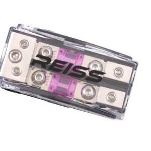 Distribuitor curent Reiss Audio RS-2AFS8, trei intrari si doua iesiri, sigurante Mini ANL